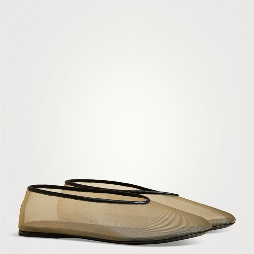 Clear Mesh & Black Trim Flats- Like KHAITE!